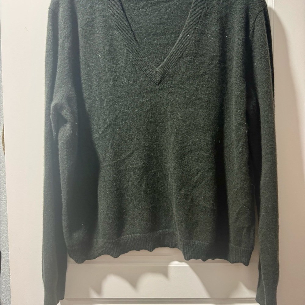 Jenni Kayne Flynn Forest Green Cashmere Sweater